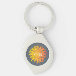 Hot Yoga Sun Keychain