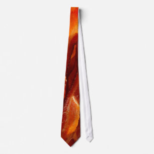 Hot Yummy Salty Bacon Texture Decor Tie