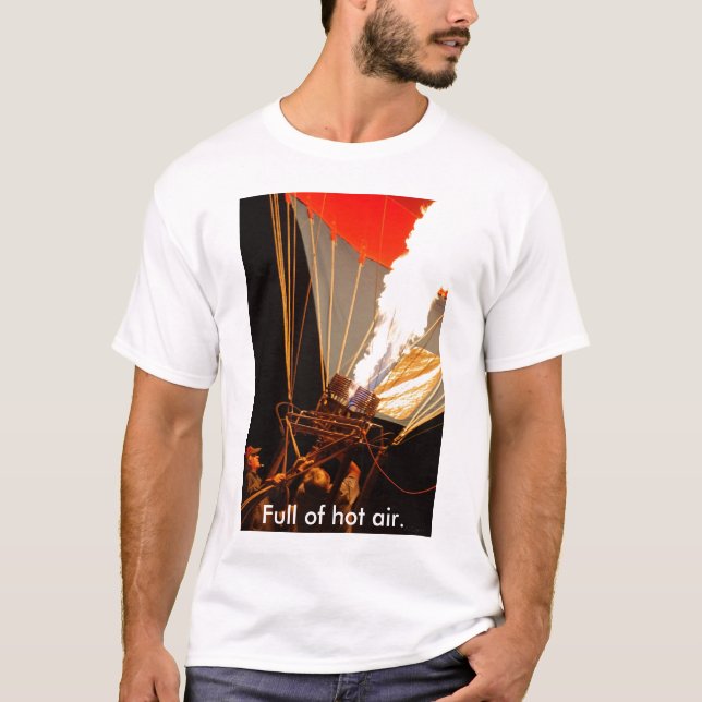 hotair, Full of hot air. T-Shirt (Front)