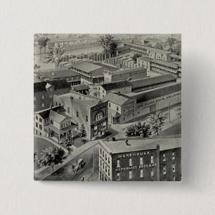 Hotchkiss Bros & Co 2 Inch Square Button