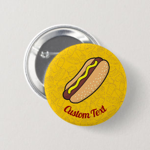 Hotdog 2 Inch Round Button