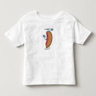 Hotdog at Darts with Dart.PNG Toddler T-shirt