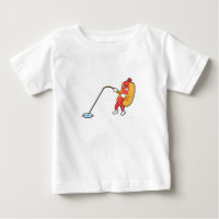 Hotdog at Fishing with Fishing rod