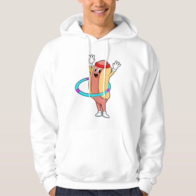 Hotdog at Fitness with Flywheel Hoodie (Front)