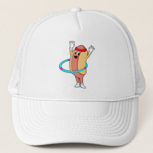 Hotdog at Fitness with Flywheel Trucker Hat