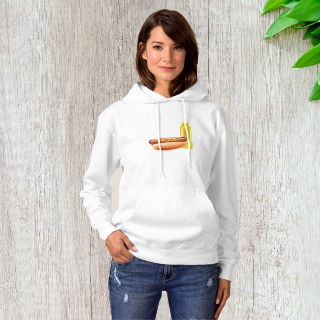 Hotdog Avec Bouteille De moutarde Femme Sweat - sh (Créateur téléchargé)