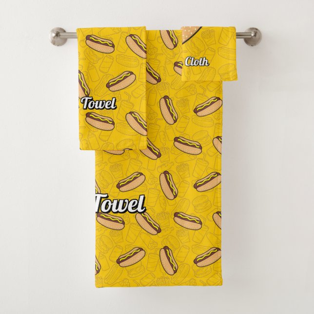 Hotdog Bath Towel Set (Insitu)
