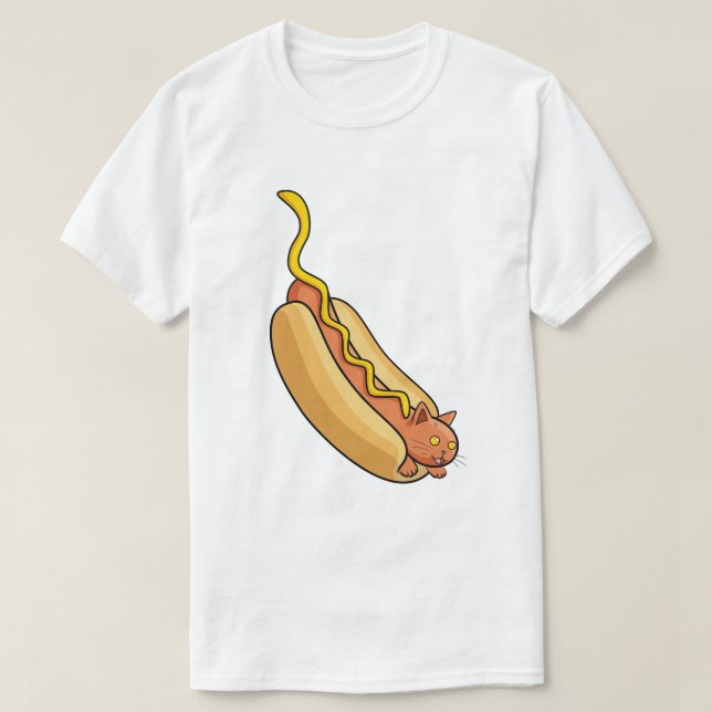 Hotdog Cat T-Shirt (Design Front)