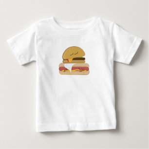 Hotdog & Cheeseburger Nap Baby T-Shirt