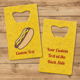 Hotdog Credit Card Bottle Opener