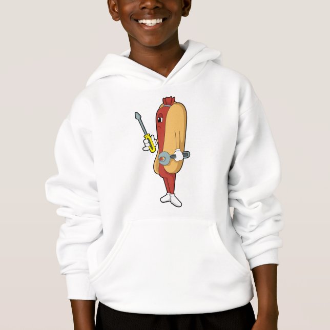 Hotdog en mécanique avec outil (Devant)