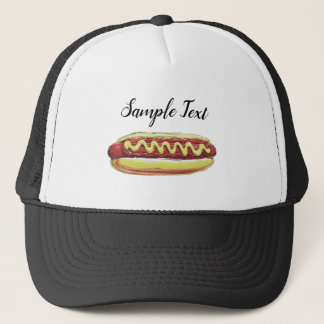 HOTDOG FOODIE VECTOR DESIGN TRUCKER HAT