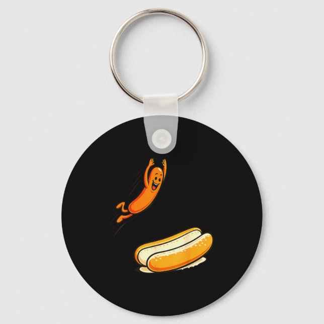 Hotdog high dive  keychain (Front)