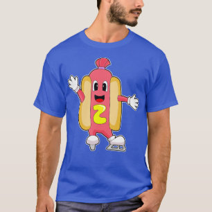 Hotdog Ice skating Ice skates Winter sports T-Shirt