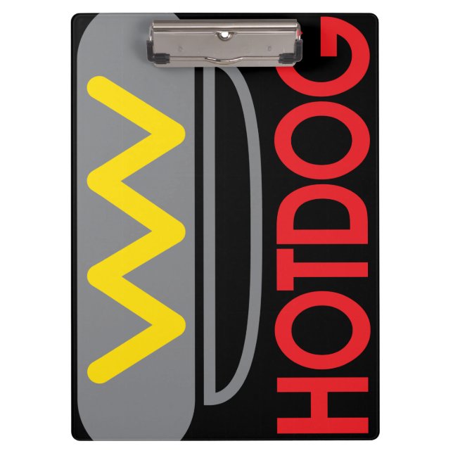 Hotdog Icon Fun Clipboard (Front)