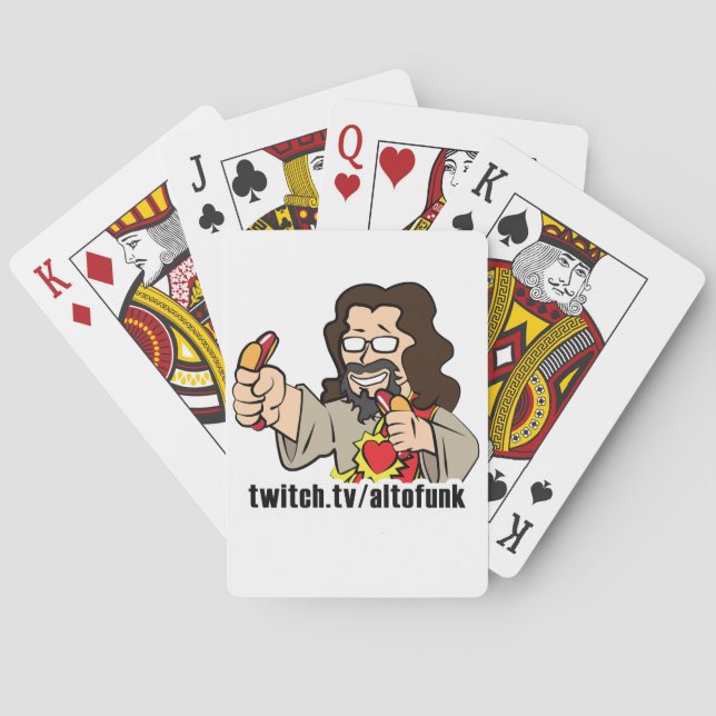Hotdog Jesus Playing Cards (Back)