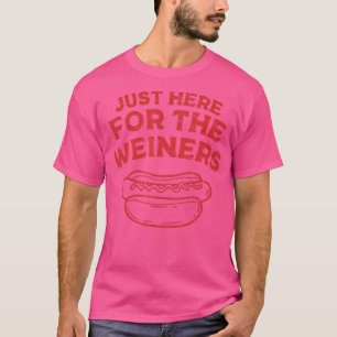 Hotdog Just Here For The Wiener 4Th Of July T-Shirt