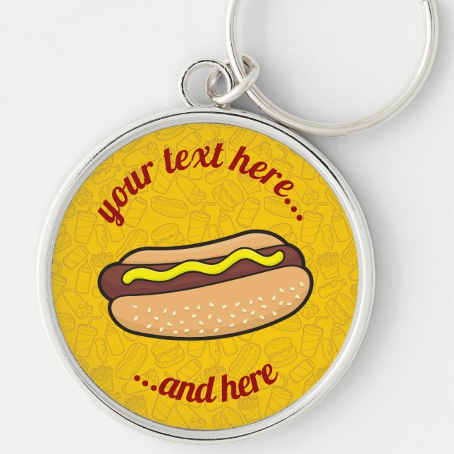 Hotdog Keychain (Front)