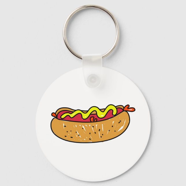 Hotdog Keychain (Front)