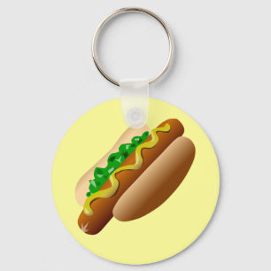 Hotdog Keychain