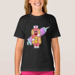 Hotdog Nurse Syringe T-Shirt