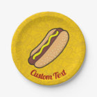 Hotdog Paper Plate