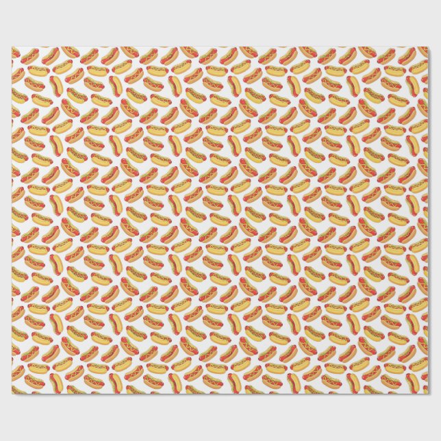 hotdog patterns wrapping paper (Flat)