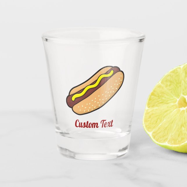 Hotdog Shot Glass (Front)