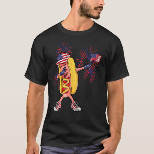 Hotdog Sunglasses American Flag Usa 4th Of July F T-Shirt