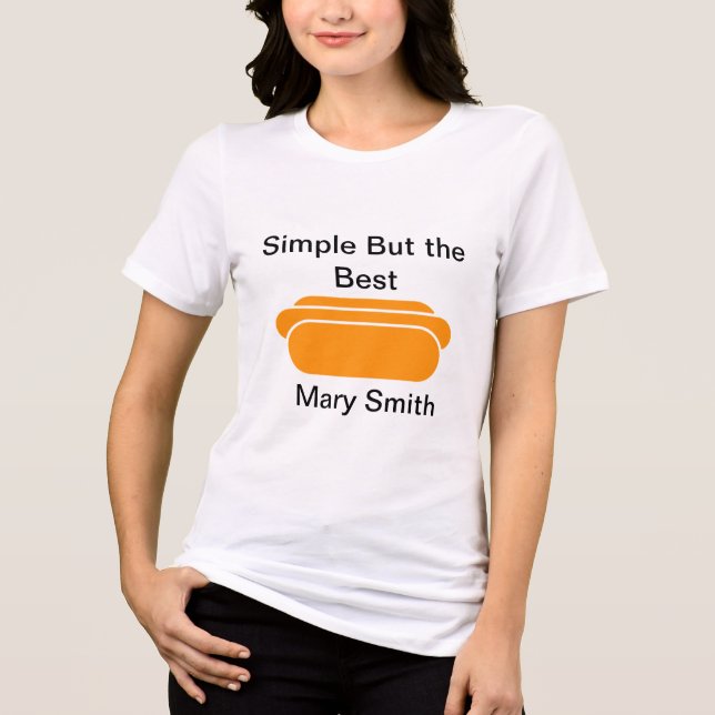 Hotdog Tri-Blend Shirt (Front)