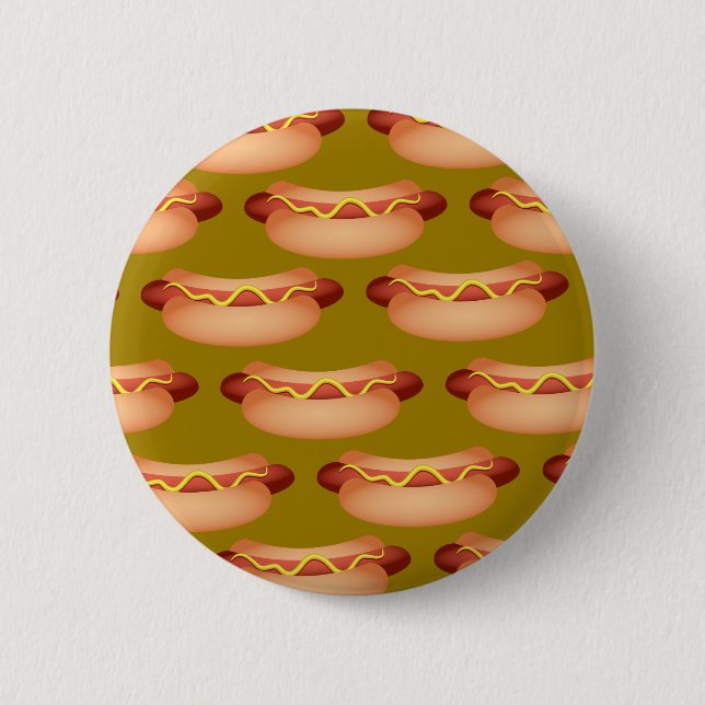 Hotdog Wallpaper 2 Inch Round Button (Front)