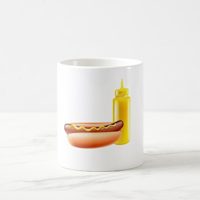Hotdog With Mustard Bottle Mug (Creator Uploaded)