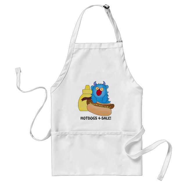 Hotdogs For Sale Vendors apron (Front)