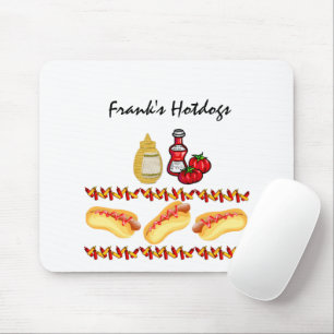 Hotdogs Ketchup Mustard Food  Mouse Pad! Mouse Pad