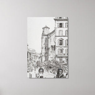 Hotel 5 and Notre Dame Cannes 2014 Canvas Print