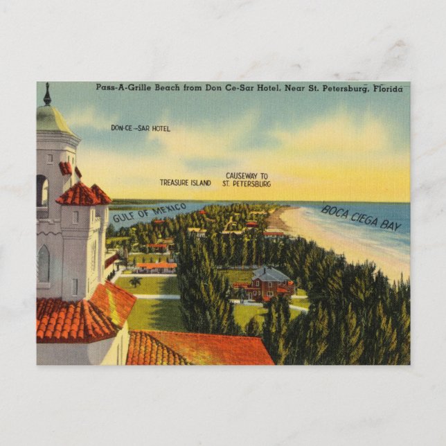 Hotel and Travel Guide, St. Petersburg, Florida Postcard (Front)