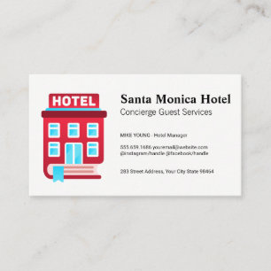 Hotel Book Guide Logo Appointment Card