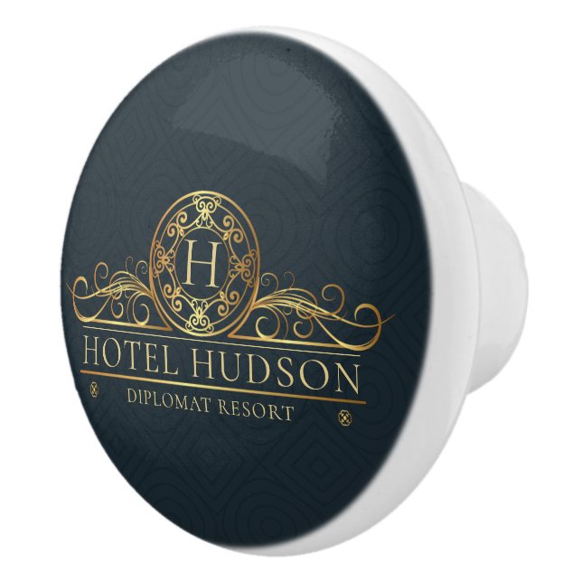 Hotel Branding Luxury Ceramic Knob (Right)