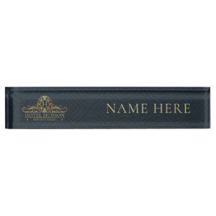 Hotel Business Luxury Nameplate