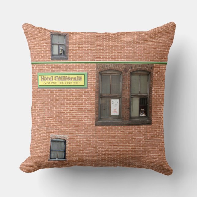 Hotel California Throw Pillow (Front)