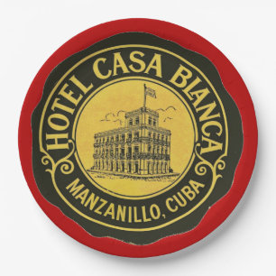 Hotel Casa Blanca, Cuba, Paper Plates