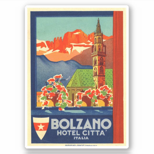 Hotel Citta Italie Sticker Bolzano (Devant)