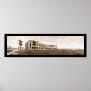 Hotel Colon Panama Photo 1913 Poster