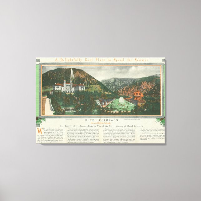 Hotel Colorado Brochure Canvas Print (Front)
