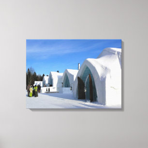 Hotel de Glace, Quebec, Canada Canvas Print