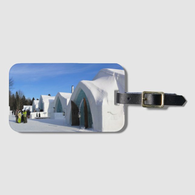 Hotel de Glace, Quebec, Canada Luggage Tag (Front Horizontal)