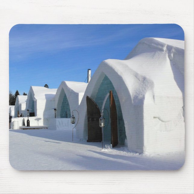 Hotel de Glace, Quebec, Canada Mouse Pad (Front)