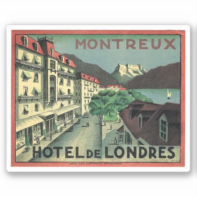 Hotel de Londre Montreux Switzerland (Front)