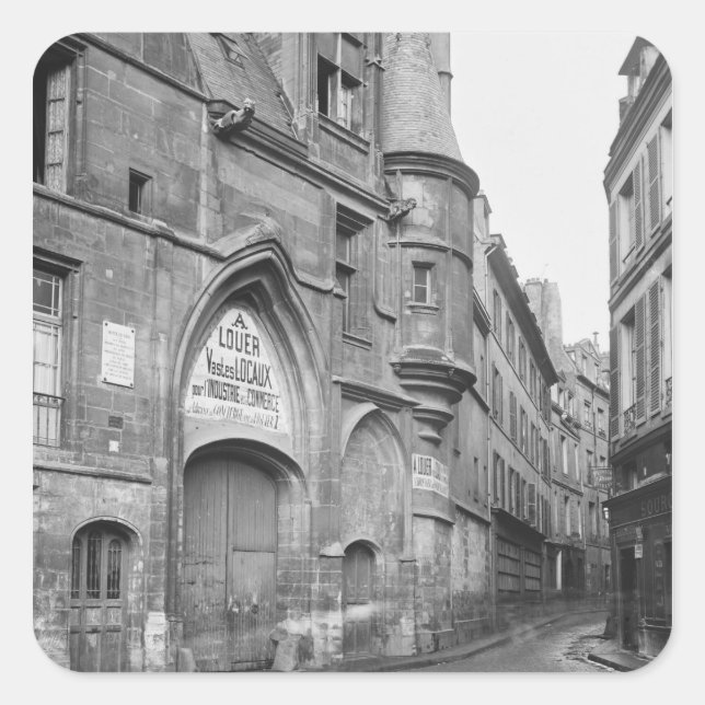 Hotel de Sens, late 19th century-early Square Sticker (Front)