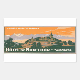 Hotel de son-loup Montreux Switzerland  Sticker